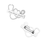"Broche Cœur de Stéthoscope"