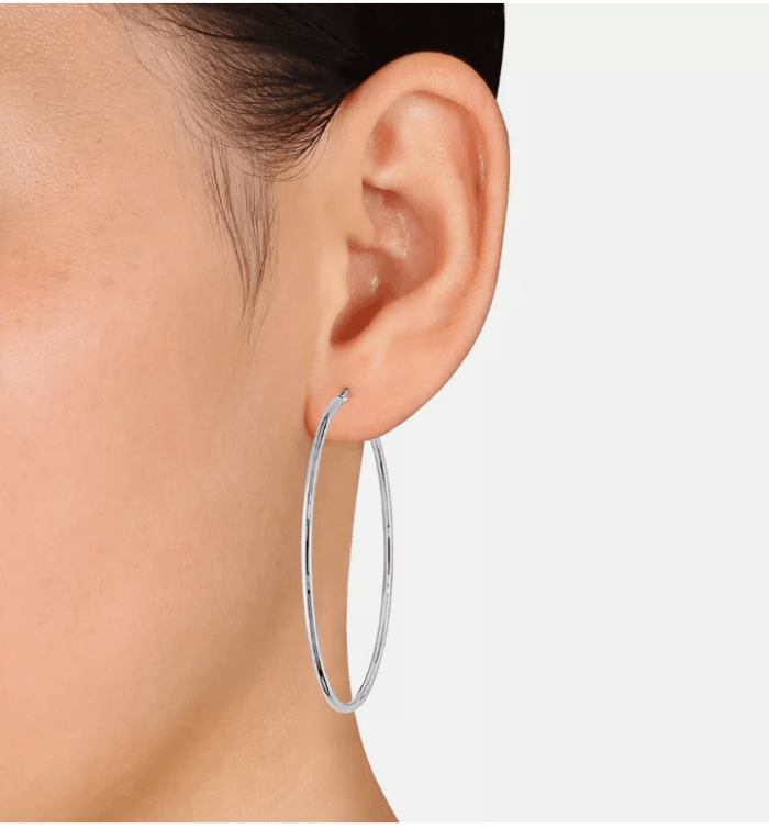 Créoles Argentées Élégance – Image 2