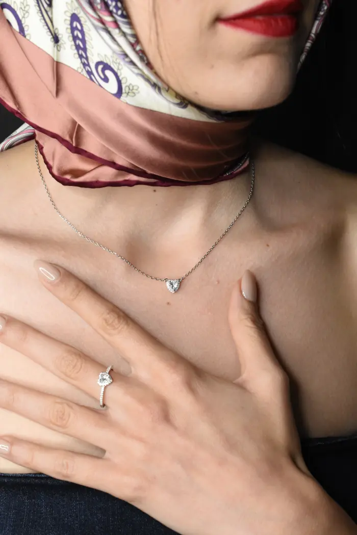 Collier Cœur Scintillant – Image 2