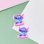 Boucles d’Oreille Stitch Argent – Image 2