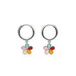 Boucles d’oreilles Fleur Colorée