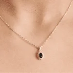 Collier avec pierre Noir – Image 2